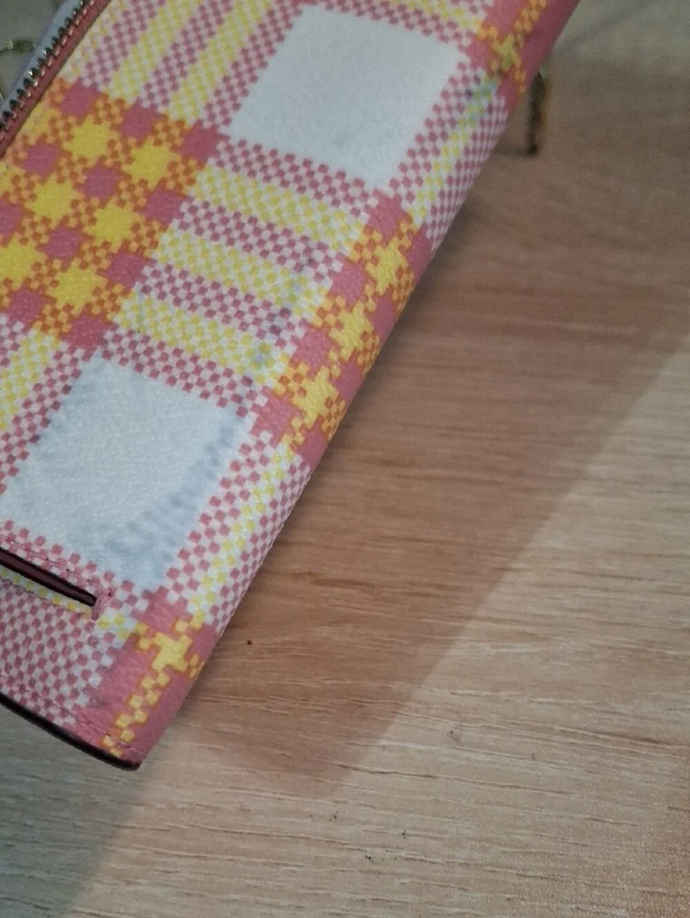 Coach Taffy Multi Plaid Slim Wallet Nwt